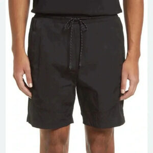 lise Men’s Nylon Track Shorts In Black Size Large New With Tags $115.00